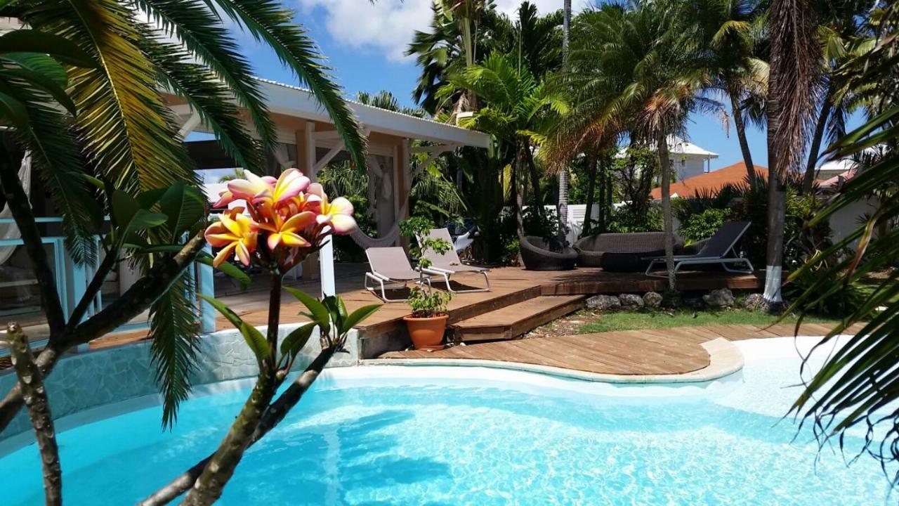 Villa Iguanou Et Piscine En Bord De Mer Proche Plages Marina Et Golf Saint-Francois  Ngoại thất bức ảnh